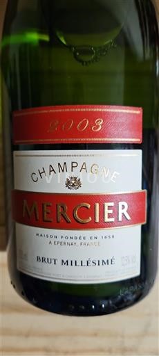 Champagne Mercier Brut Millésimé 2003