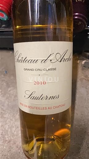 Bordeaux Sauternes Grand Cru Château Arche 2010