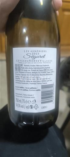 Valle del Ródano No especificado Seguret Les Aumôniers 2023