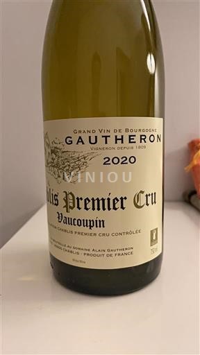 Burgundsko Chablis Premier Cru Gautheron Vaucoupin 2020