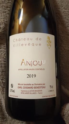 Loiredalen Anjou Château Villevêque 2019
