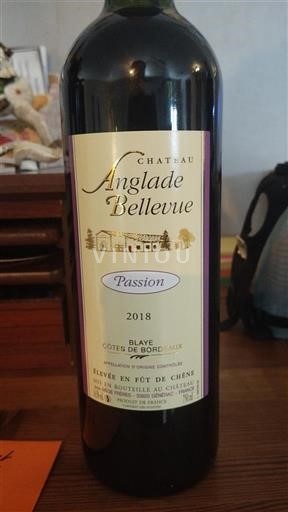 Bordeaux Blaye-côtes-de-bordeaux Château Anglade Bellevue Passion 2018