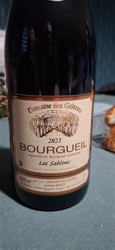 Loiretal Bourgueil Domaine S Géléries Les Sablons 2023