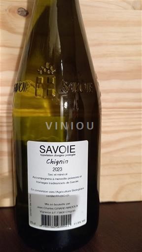 Savoie og Bugey Chignin Jean-Charles et Gaël MADOULX 2023