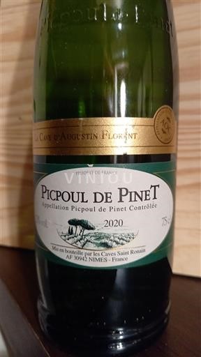 Langvedok Picpoul-de-Pinet La Cave d'Augustin Florent 2020