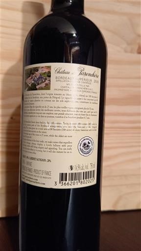 Bordeaux Bordeaux Supérieur Château Paranchère 2018