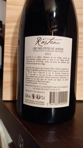 Údolí Rhôny Rasteau Rouaix Seguret 2022