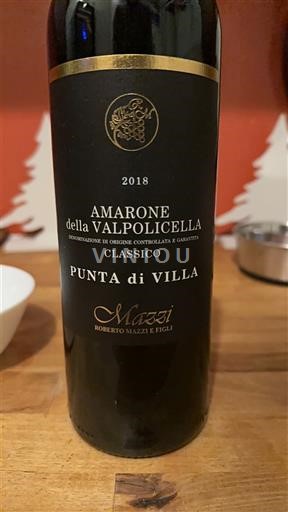 Benecija Amarone della Valpolicella Mazzi Punta di Villa 2018
