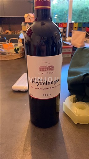Bordeaux Saint-Émilion Grand Cru Château Peyrelongue L'Étoile 2020