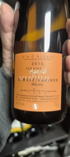 Alsacia Domaine Agapé Hélios 2015