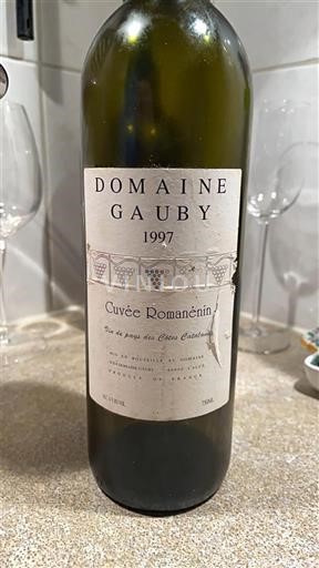 Roussillon Không được chỉ định Domaine Gauby Romanénin 1997