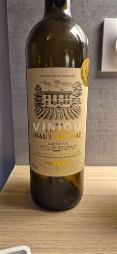 Bordéus Castillon-côtes-de-bordeaux Château Haut-Bonnet 2016