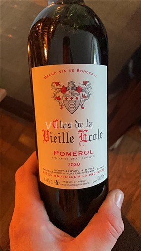 Bordeaux Pomerol Clos de la Vieille Ecole 2020