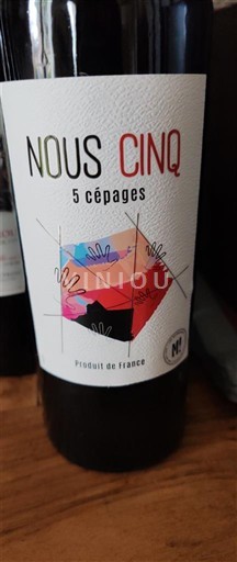 Languedoc ja Roussillon Pays d'Oc Nous Cinq 5 cépages 2023