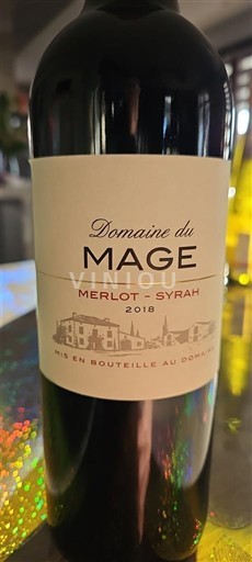 Zuidwest-Frankrijk Côtes de Gascogne Domaine Mage Merlot - Syrah 2018