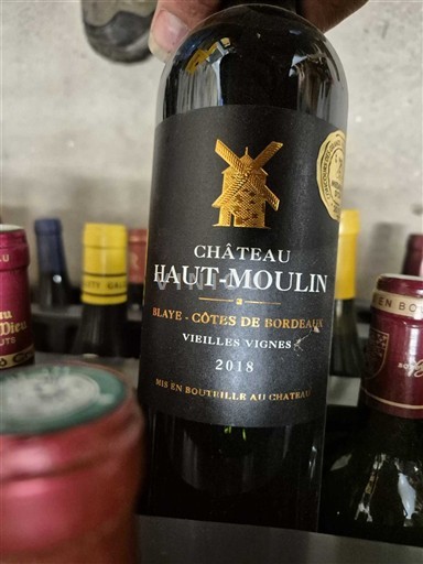 Bordeaux Blaye-Côtes-de-Bordeaux Château Haut-Moulin Vieilles Vignes 2018