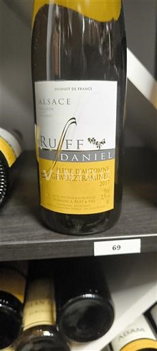 Alsacia Ruff Daniel Fleur d'Automne Gewurztraminer 2017