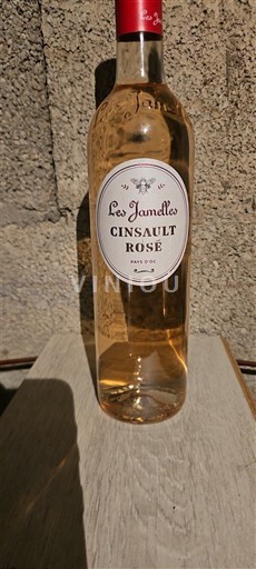 Languedoc e Roussillon Pays d'oc Les Jamelles Cinsault Rosé Não Sazonado