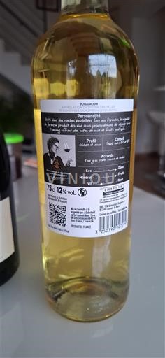 Jura Arbois Domaine La Pinte Personnage 2024