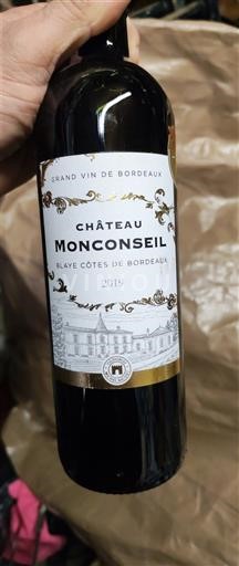 Bordeaux Blaye-côtes-de-bordeaux Château Monconseil 2019