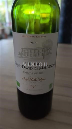 Bordeaux Saint-Émilion Château Grand David de Mauvinon Vieilles Vignes 2018
