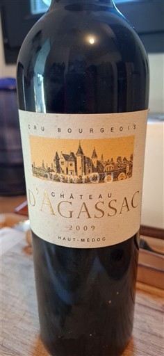 Bordeaux Haut-Médoc Cru Bourgeois Château Agassac 2009