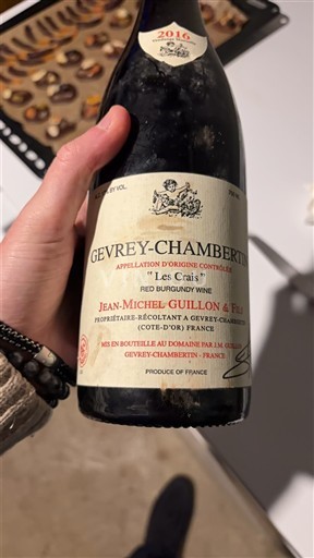 Bourgogne Gevrey-chambertin Jean-Michel Guillon & Fils Les Crais 2016