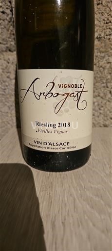Alsacia Vignoble Arbogast Vieilles Vignes 2018