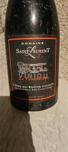 Rhône Valley Côtes du Rhône Villages Domaine Saint Laurent La Tamardière 2008