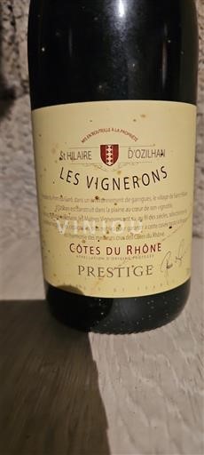 Rhônedalen Côtes du Rhône Saint Hilaire d'Ozilhan Prestige 2012