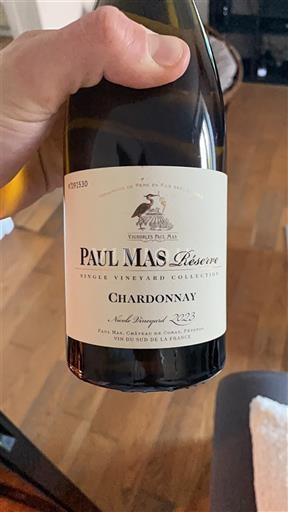 Languedoc-Roussillon Pays d'Oc Paul Mas Réserve Chardonnay 2023