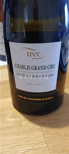 Burgundi Chablis Grand Cru Union des Viticulteurs de Chablis Le Fief de Grenouilles Ei vuosikertaa