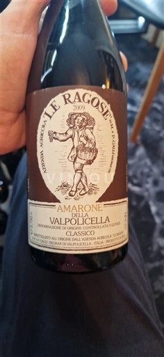 Vénétie Không được chỉ định Le Ragose 2009