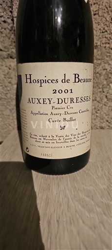 Burgundy Auxey-Duresses Premier Cru Hospices de Beaune Boillot 2001