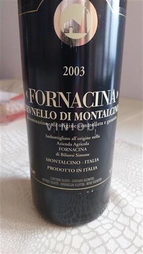 Toscana Brunello di Montalcino Fornacina 2003
