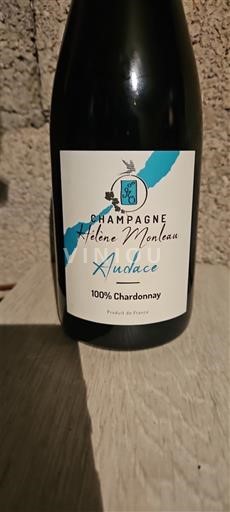 Champaña Champán Hélène Monleau Audace Sin añada