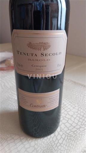 Piamonte Barolo Tenuta Secolo Cerquio 2003