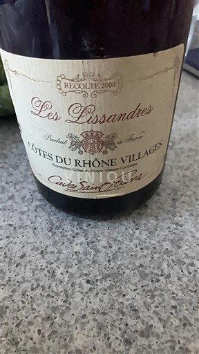 Rhônevallei Côtes-du-rhône-villages Cave Saint-Désirat Les Lissandres 2000