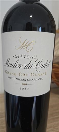 Bordo Сент-Емилион Гранд Кру Château Moulin du Cadet 2020
