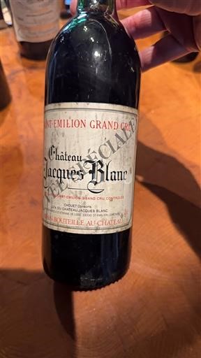 Burdeos Saint-Émilion Gran Cru Grand Cru Château Jacques Blanc 1985