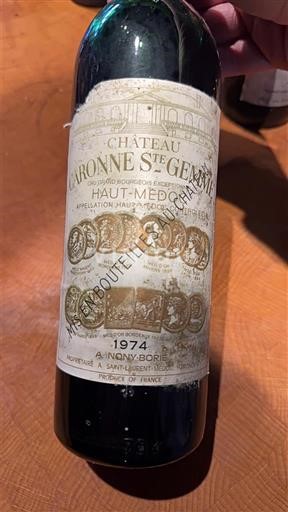 Bordeaux Haut-Médoc Château Caronne Ste Gemme 1974