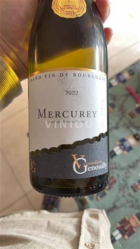 Viinit Blanc sec Vignerons de Genouilly 2022 Ranska Burgundi Mercurey AOC