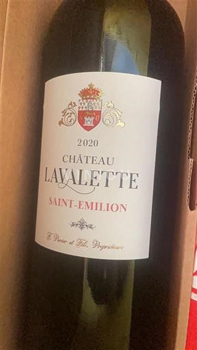 Bordeaux Saint-Émilion Château Lavalette 2020