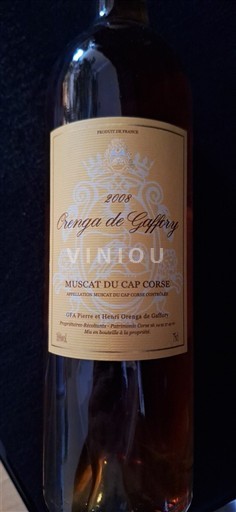 Korzika Muškat s Cape Corse Domaine Orenga de Gaffory 2008