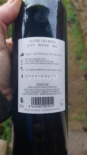 Sudoeste Gaillac Mas de Grouze Les rives 2022