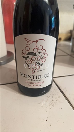 Rhônen laakso Vacqueyras Montirius Le Domaine Beauregard 2022