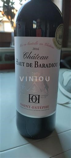 Bordeaux Saint-Estèphe Château Haut de Baradiou 2016