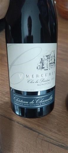 Burgundija Mercurey Château Chamirey Clos du Roi Monopole 2022