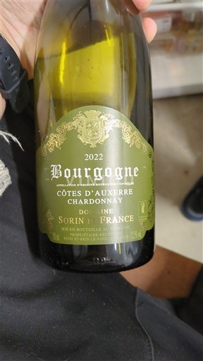 Vallée de la Loire Côtes-d'Auvergne Domaine Sorin 2022