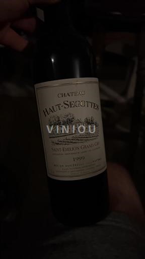 Bordeaux Saint-Émilion Grand Cru Château Haut-Segottes 1999